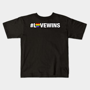 Love Wins (white) Kids T-Shirt